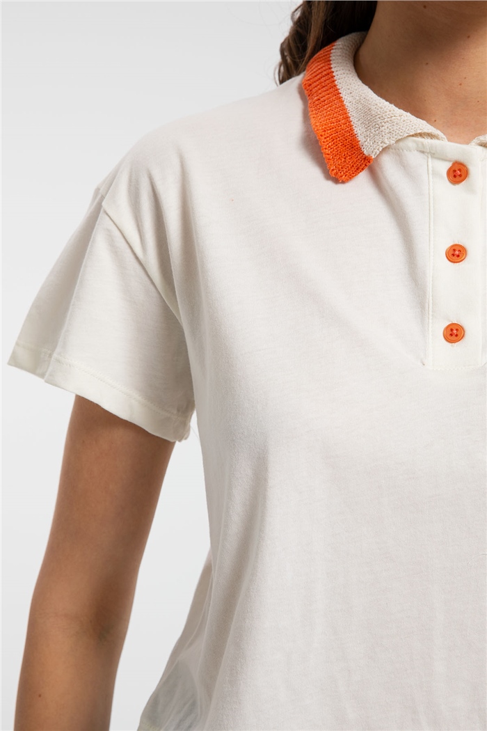 Nisan T-Shirt  EKRU  N21-1099