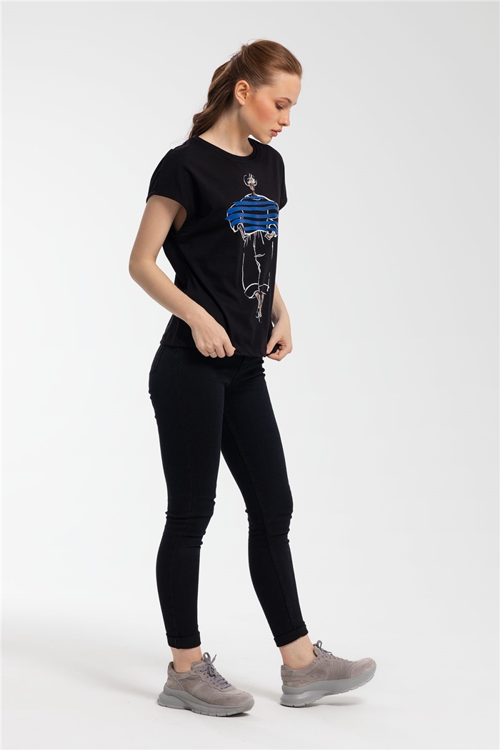 Nisan T-Shirt  SİYAH  N21-1085