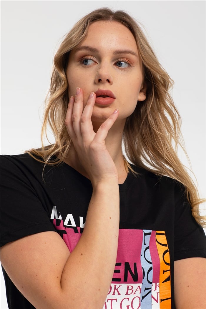 Nisan T-Shirt  SİYAH  N21-1086