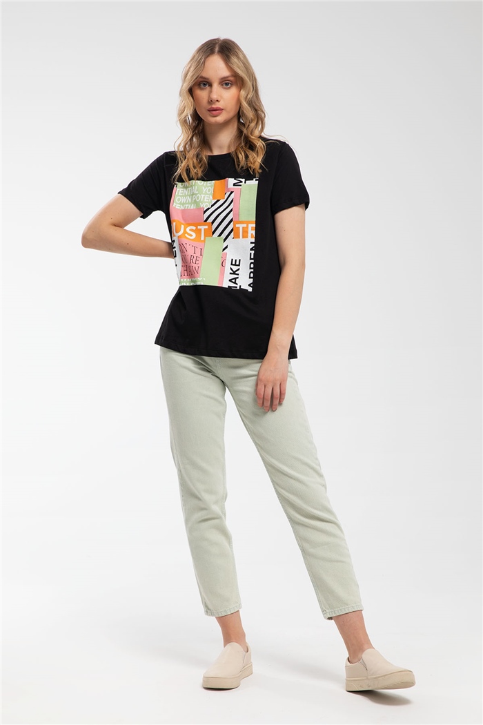 Nisan T-Shirt  SİYAH  N21-1087