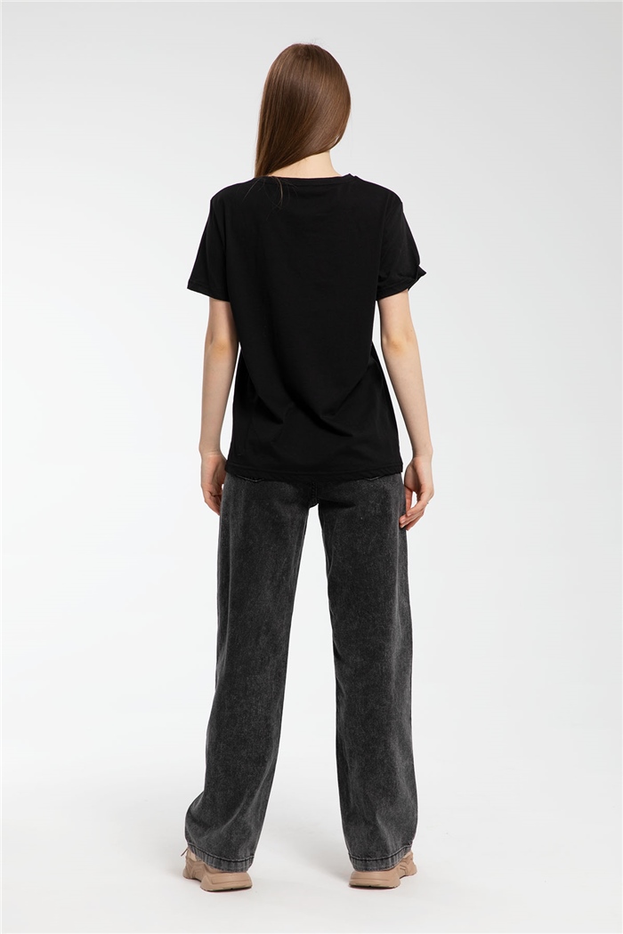 Nisan T-Shirt  SİYAH  N21-1088