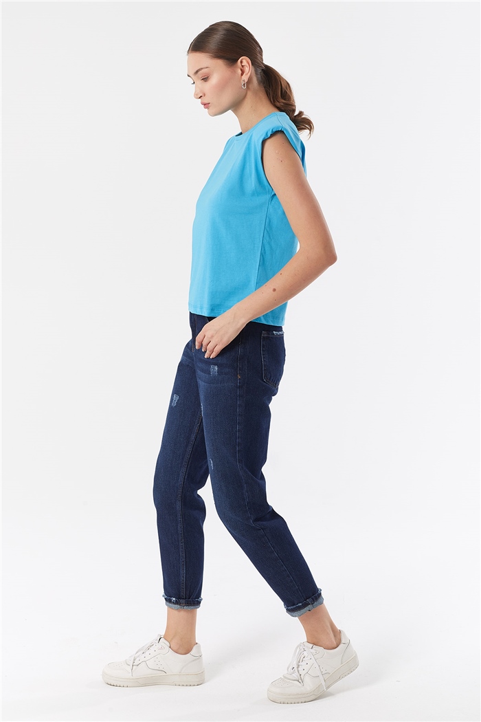 Nisan VATKALI T-SHIRT  AQUA  N22-1325
