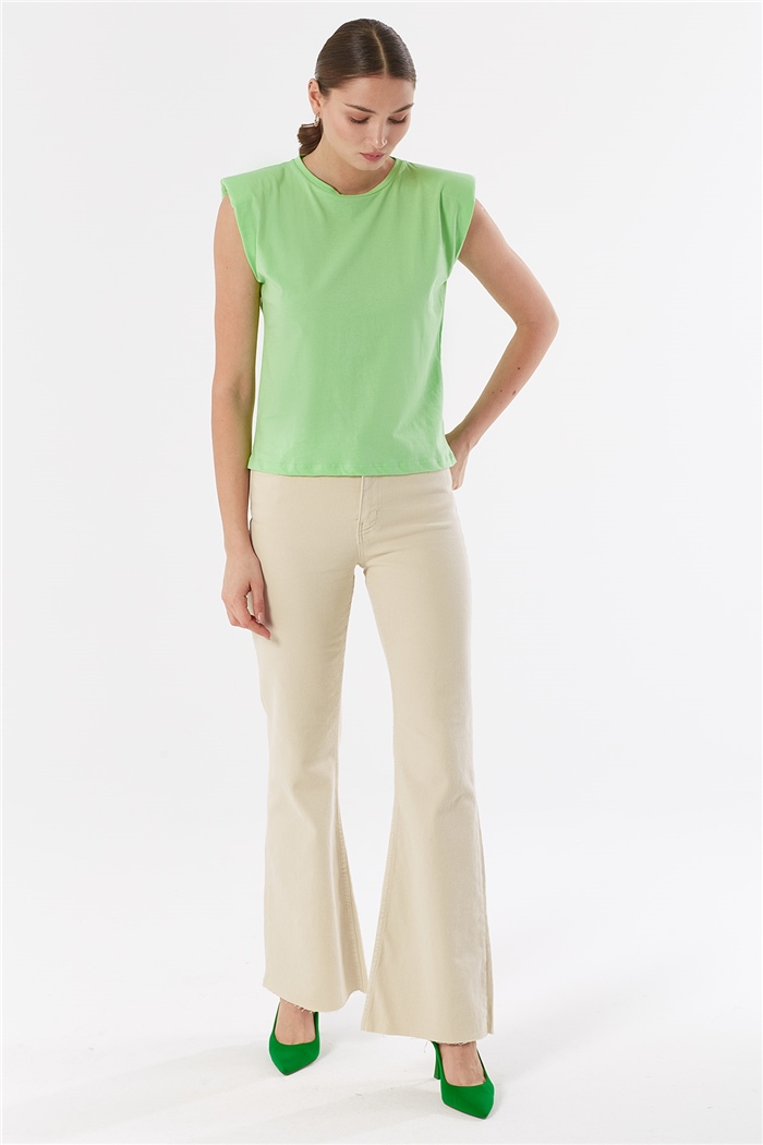 Nisan VATKALI T-SHIRT  ELMA YEŞİLİ  N22-1325