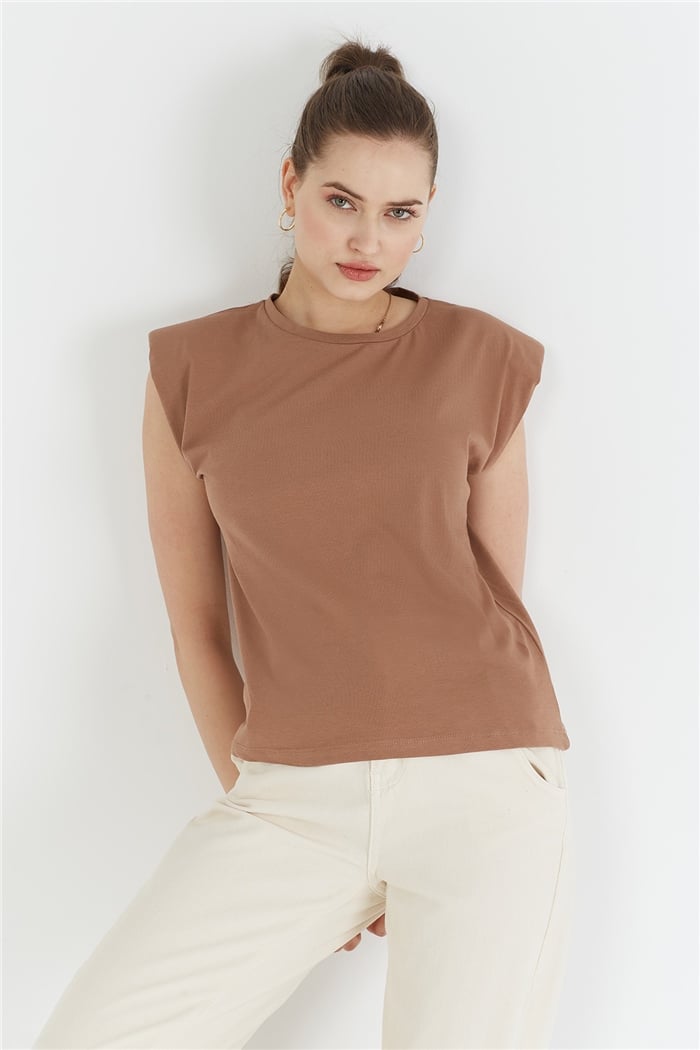 Nisan VATKALI T-SHIRT  KAHVE  N22-1325