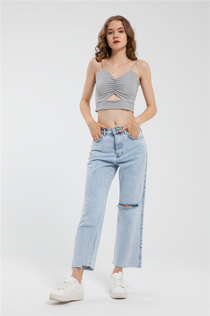 Avrile Bluz  GRİ  A21-10400