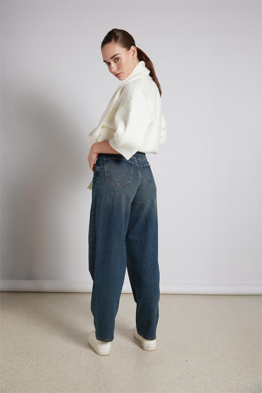 Avrile  CEPLİ STRAIGHT FIT DENİM PANTOLON MAVİ AP25-776