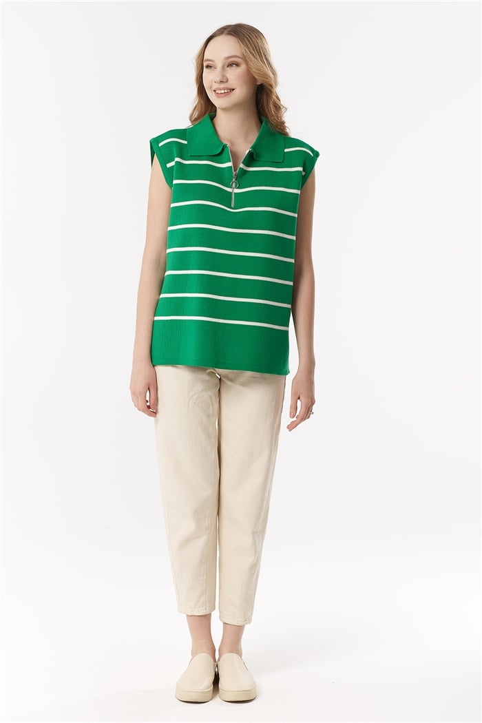 Avrile Çizgili Süveter  BENETTON-EKRU  A92007-S