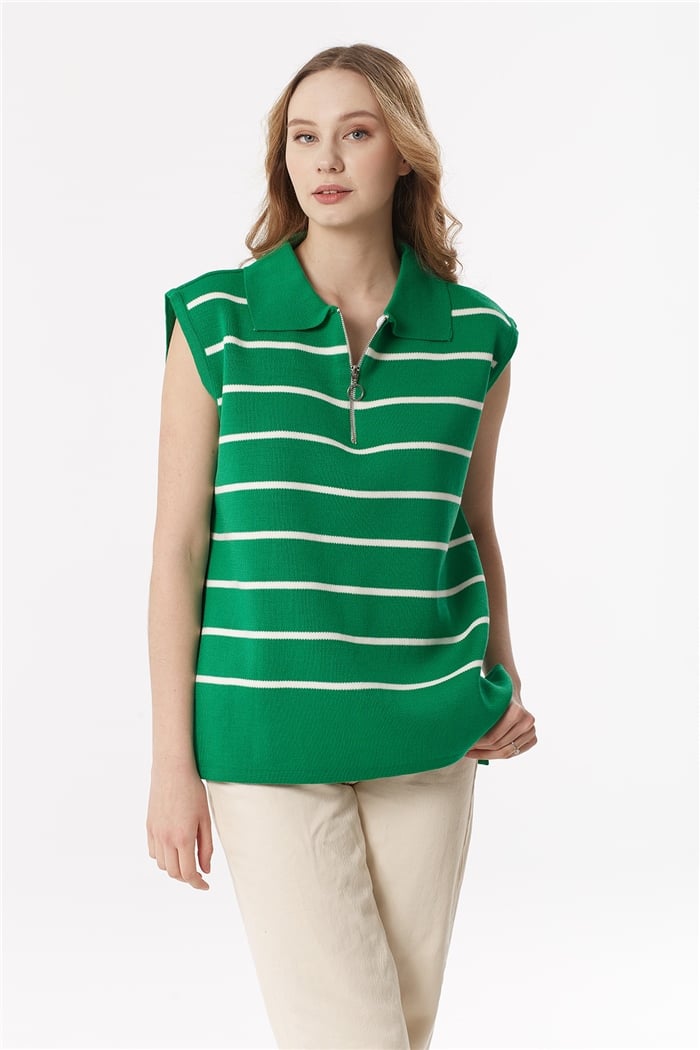 Avrile Çizgili Süveter  BENETTON-EKRU  A92007-S