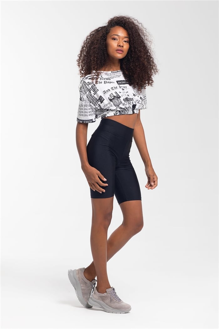 Avrile Crop Bluz  SİYAH  A21-10402