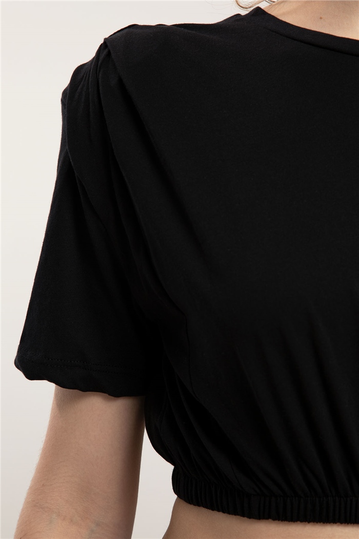 Avrile Crop T-Shirt  SİYAH  A21-10396