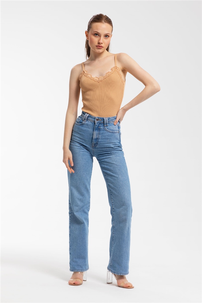 Avrile Dantelli Triko Zıbın  CAMEL  A91769-S