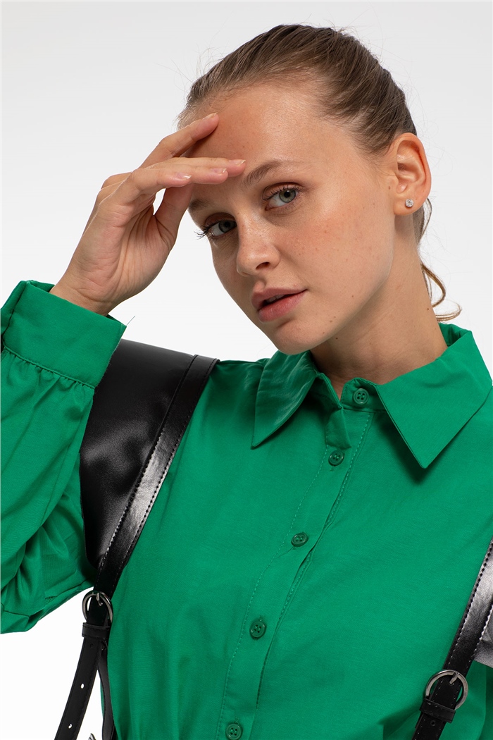 Avrile Düğmeli Kemerli Gömlek  BENETTON  A20-10331