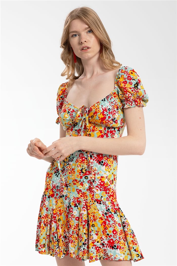 Avrile Elbise  MİNT YEŞİLİ  A21-10493