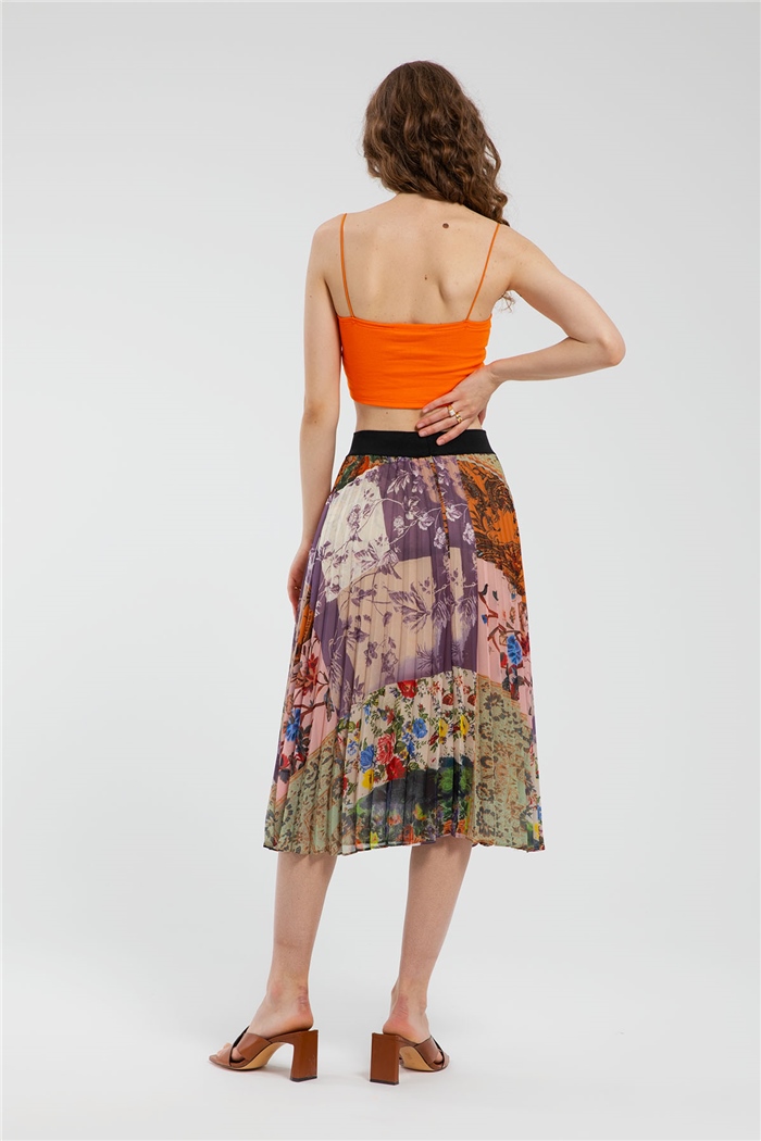 Avrile İnce Askılı Triko Crop  ORANJ  A21-10418
