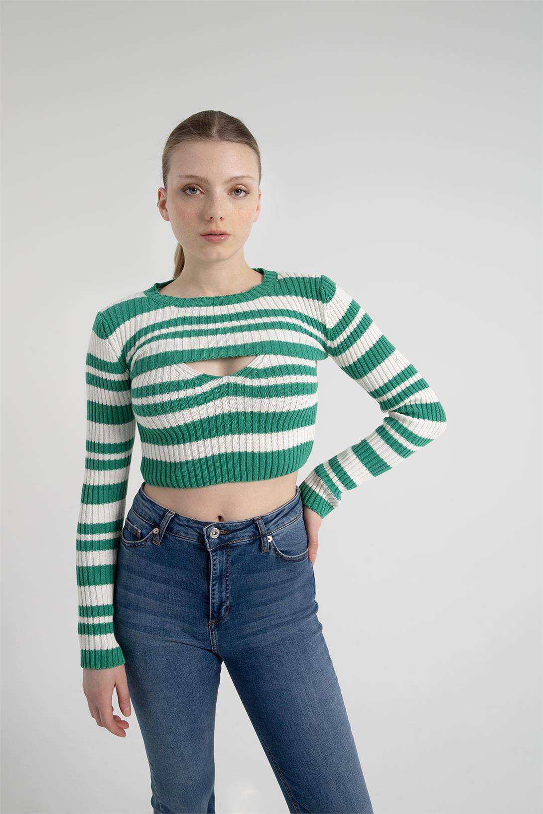 Avrile Kadın Triko İkili Takım BENETTON-HAM EKRU A92226-S