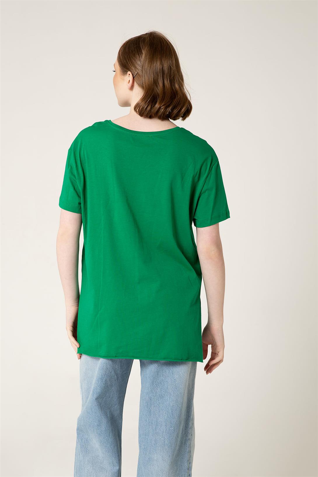 Avrile Kadın V Yaka Basic T-Shirt BENETTON A23-10115