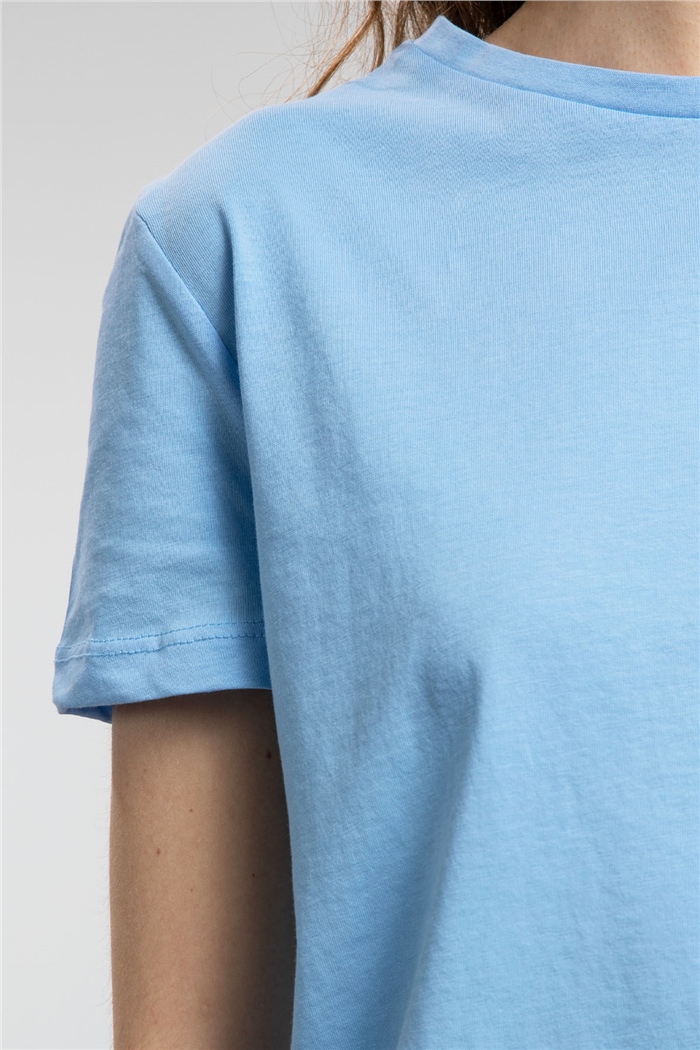 Avrile Kalp Baskılı T-Shirt  BEBE MAVİ  A21-10432
