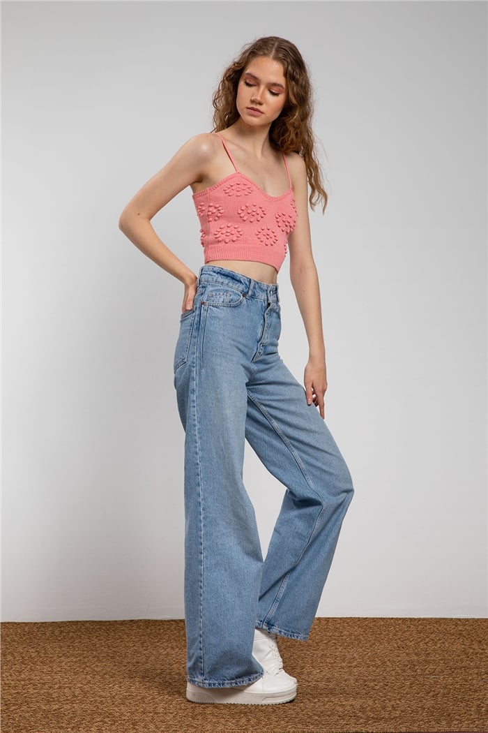 Avrile Ponponlu Triko Atlet  PEMBE  A91777-S
