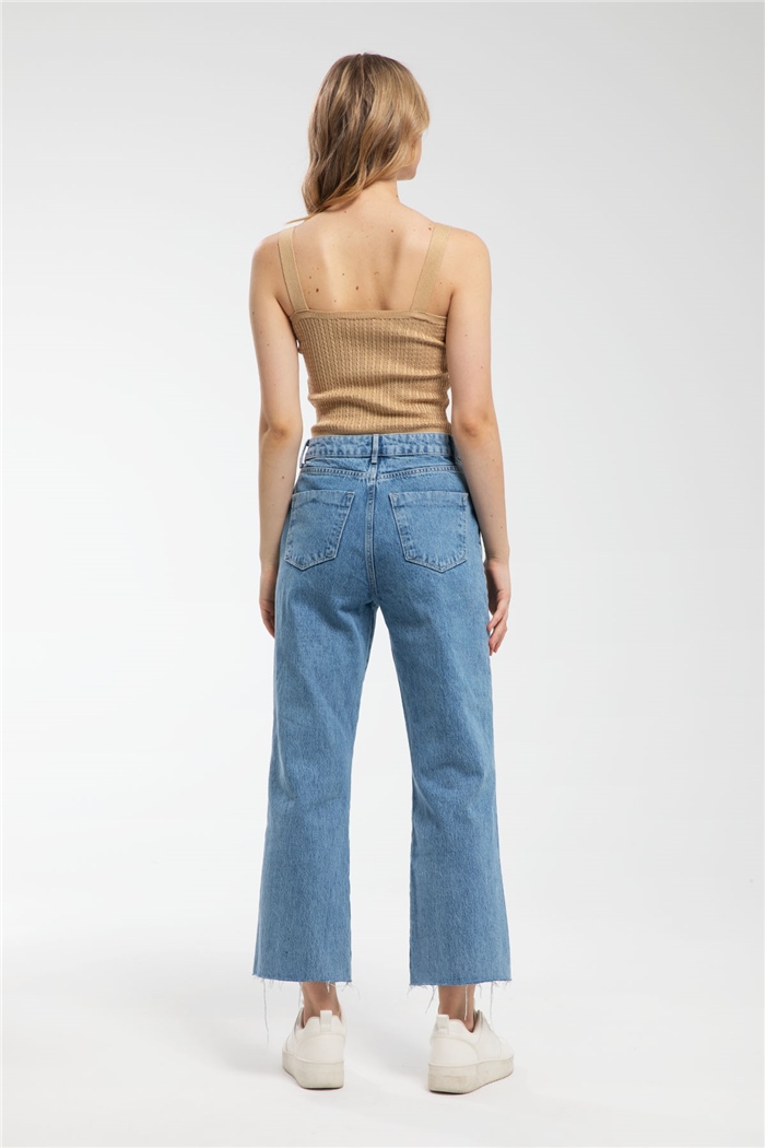 Avrile Saç Örgülü Triko Atlet  CAMEL  A91699-S