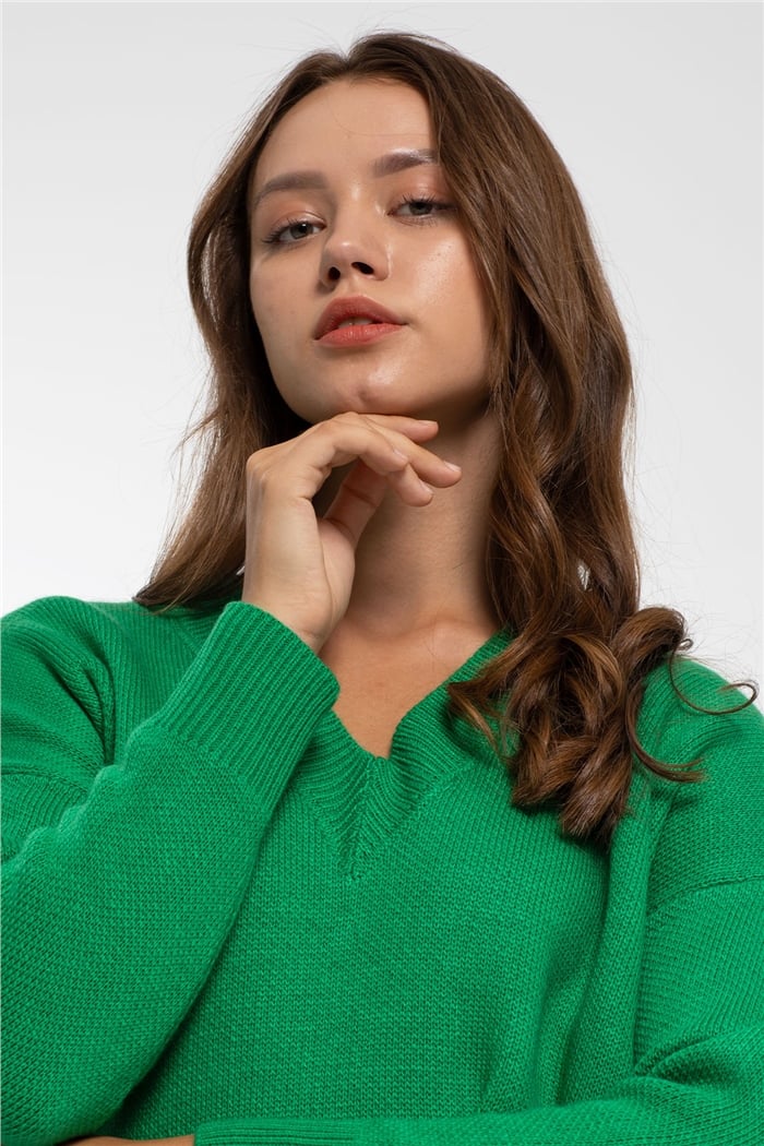 Avrile Salaş V Yaka Triko Tunik  BENETTON  A91861-S