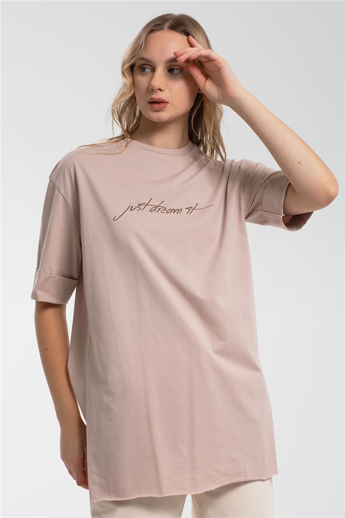 Avrile T-Shirt  BEJ  A21-10437