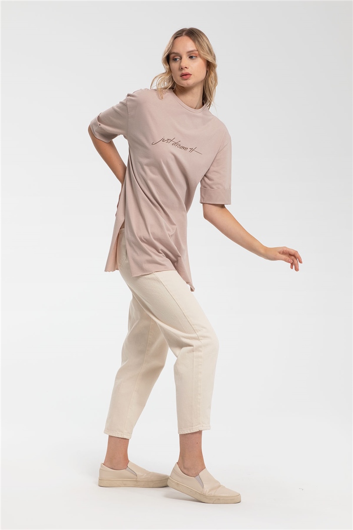 Avrile T-Shirt  BEJ  A21-10437