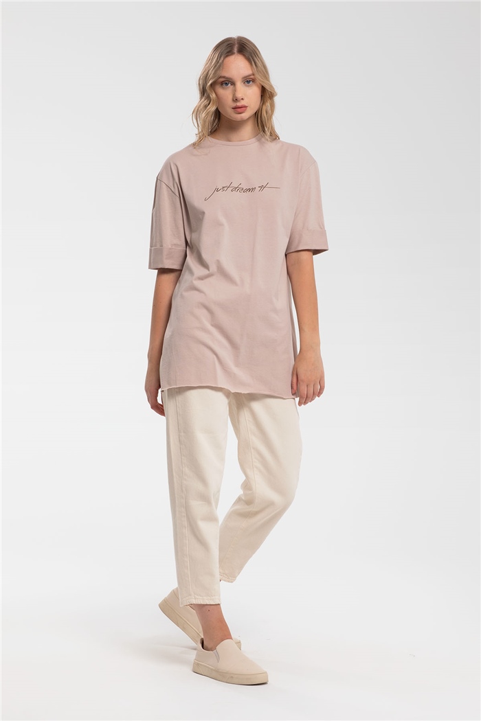 Avrile T-Shirt  BEJ  A21-10437