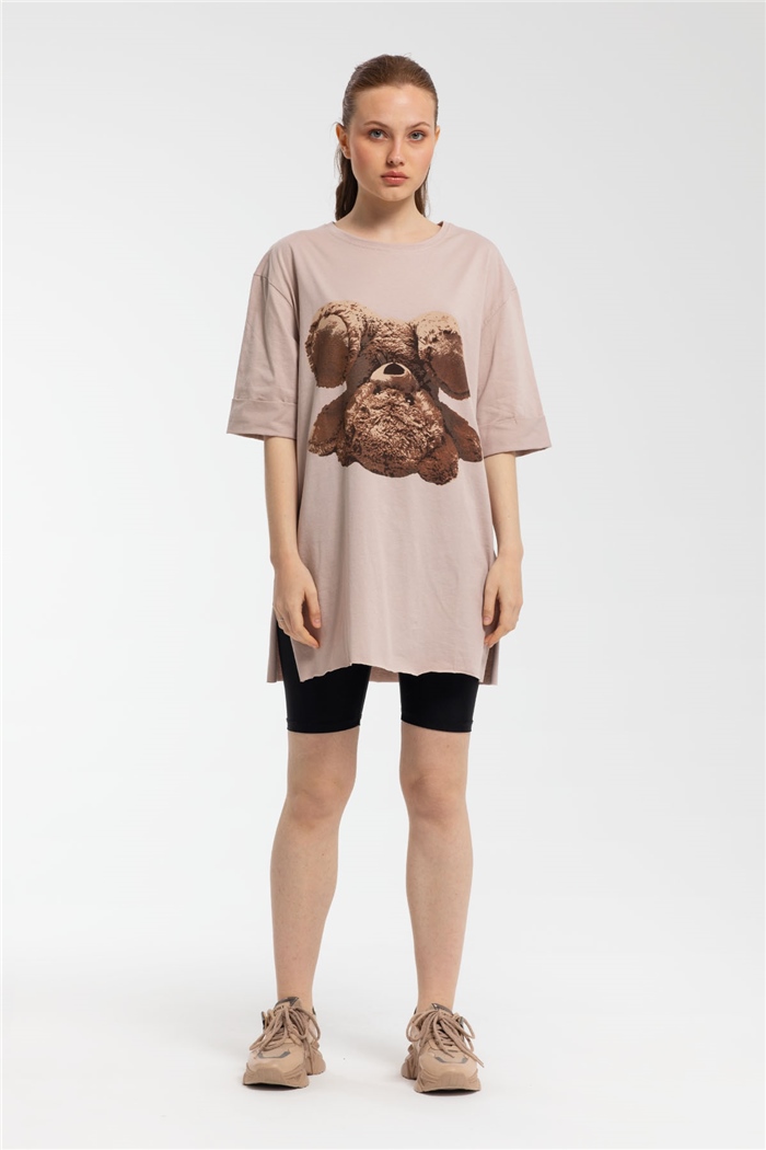 Avrile T-Shirt  BEJ  A21-10456
