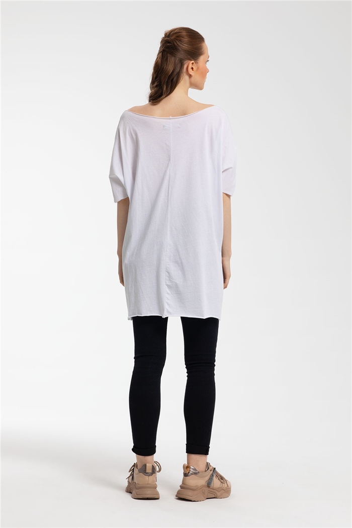 Avrile T-Shirt  BEYAZ  A21-10397