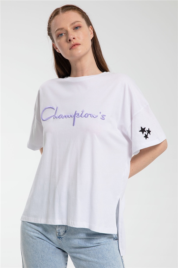 Avrile T-Shirt  BEYAZ  A21-10409