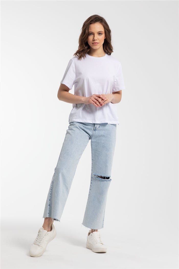 Avrile T-Shirt  BEYAZ  A21-10429