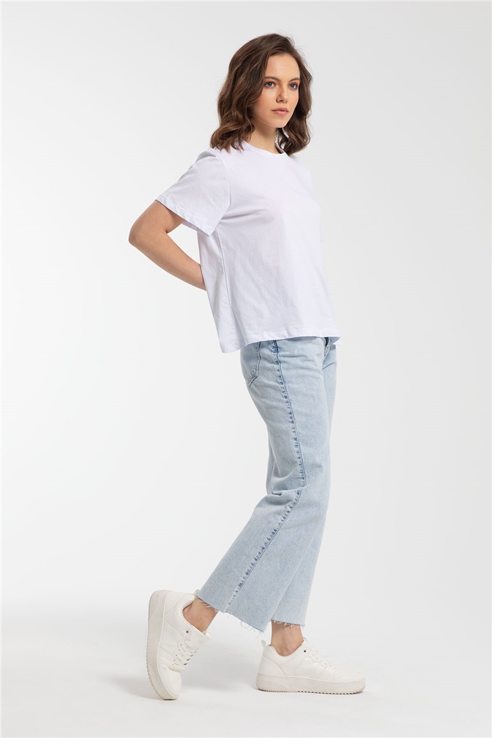 Avrile T-Shirt  BEYAZ  A21-10429