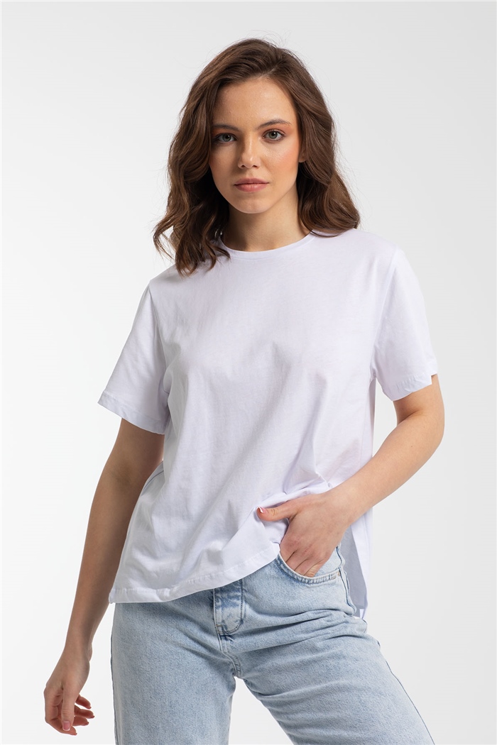 Avrile T-Shirt  BEYAZ  A21-10429