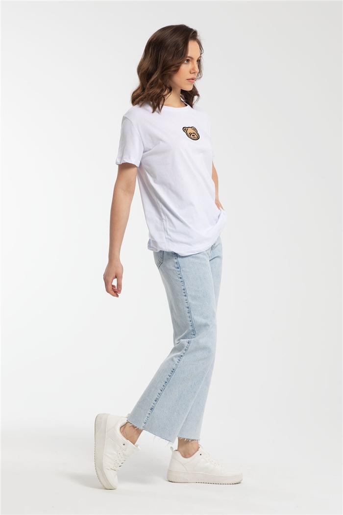 Avrile T-Shirt  BEYAZ  A21-10439