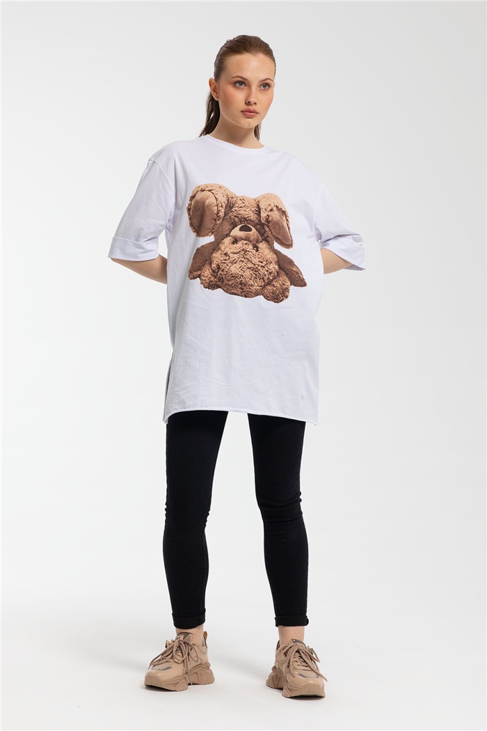 Avrile T-Shirt  BEYAZ  A21-10456