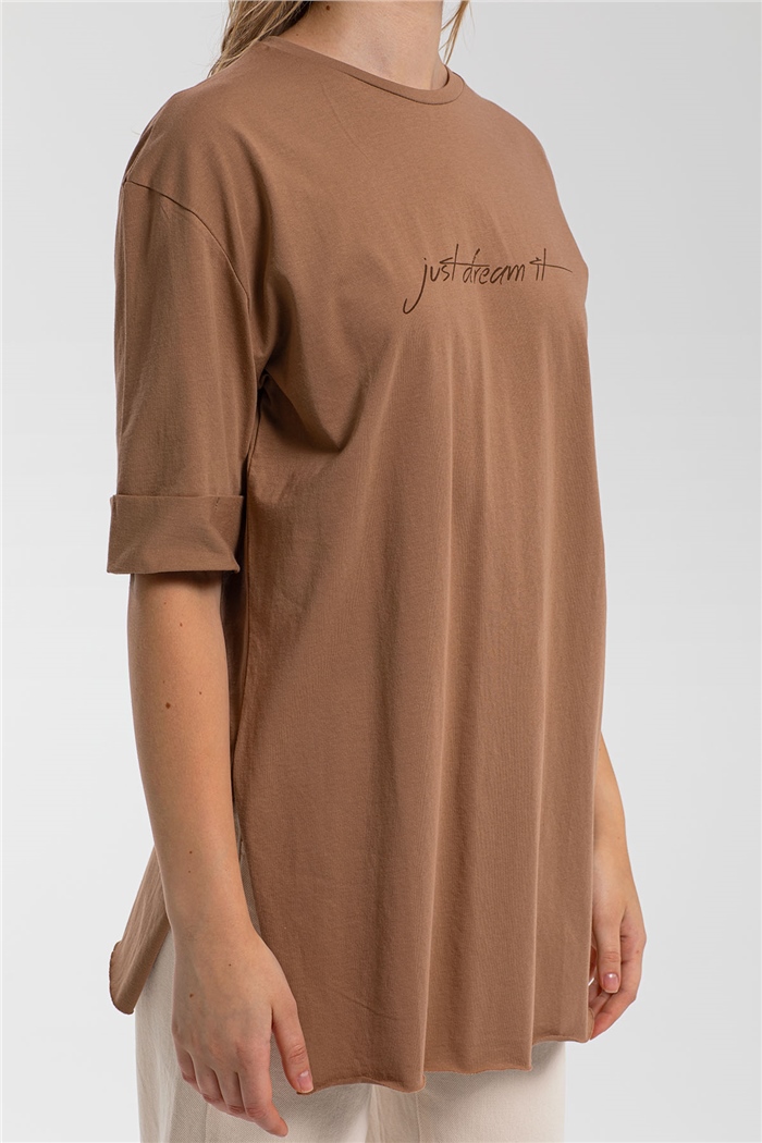 Avrile T-Shirt  CAMEL  A21-10437