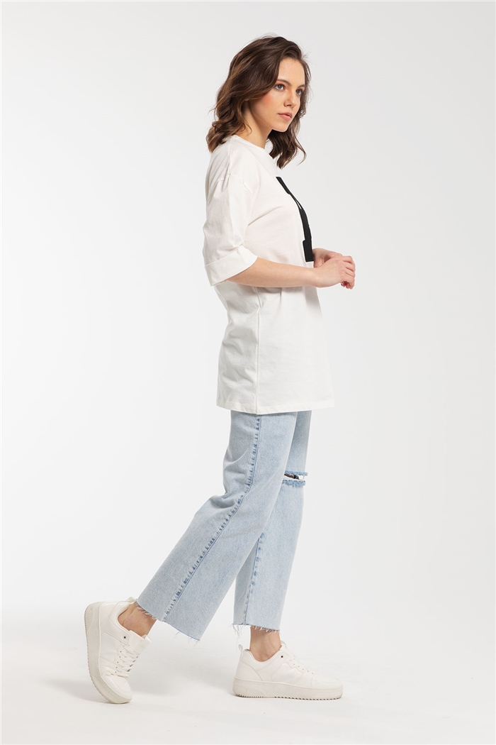 Avrile T-Shirt  EKRU  A21-10446