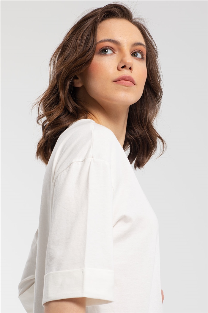 Avrile T-Shirt  EKRU  A21-10446