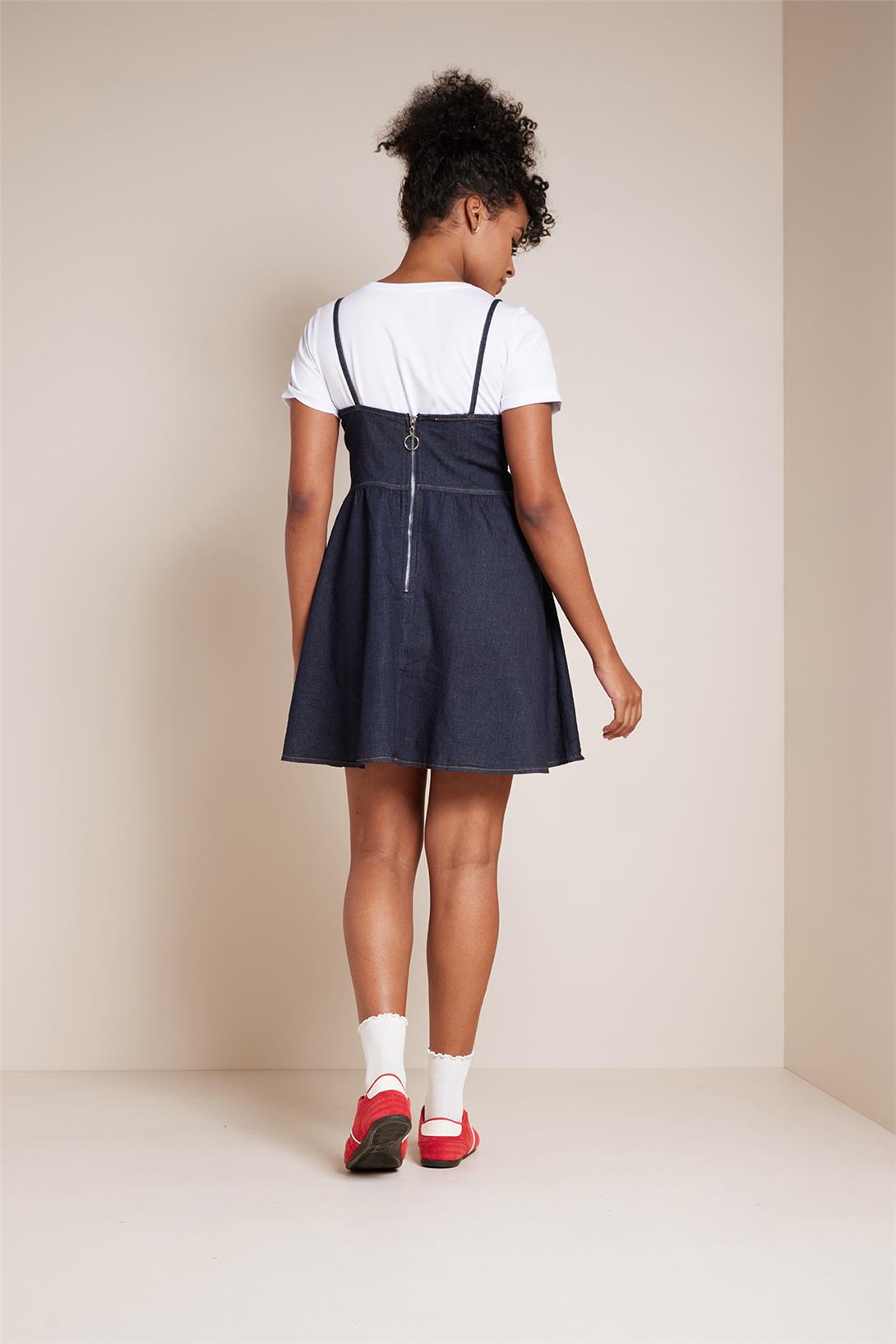 Avrile  T-SHIRT İLE KOMBİNLİ DENIM ELBİSE LACİVERT A25-10373