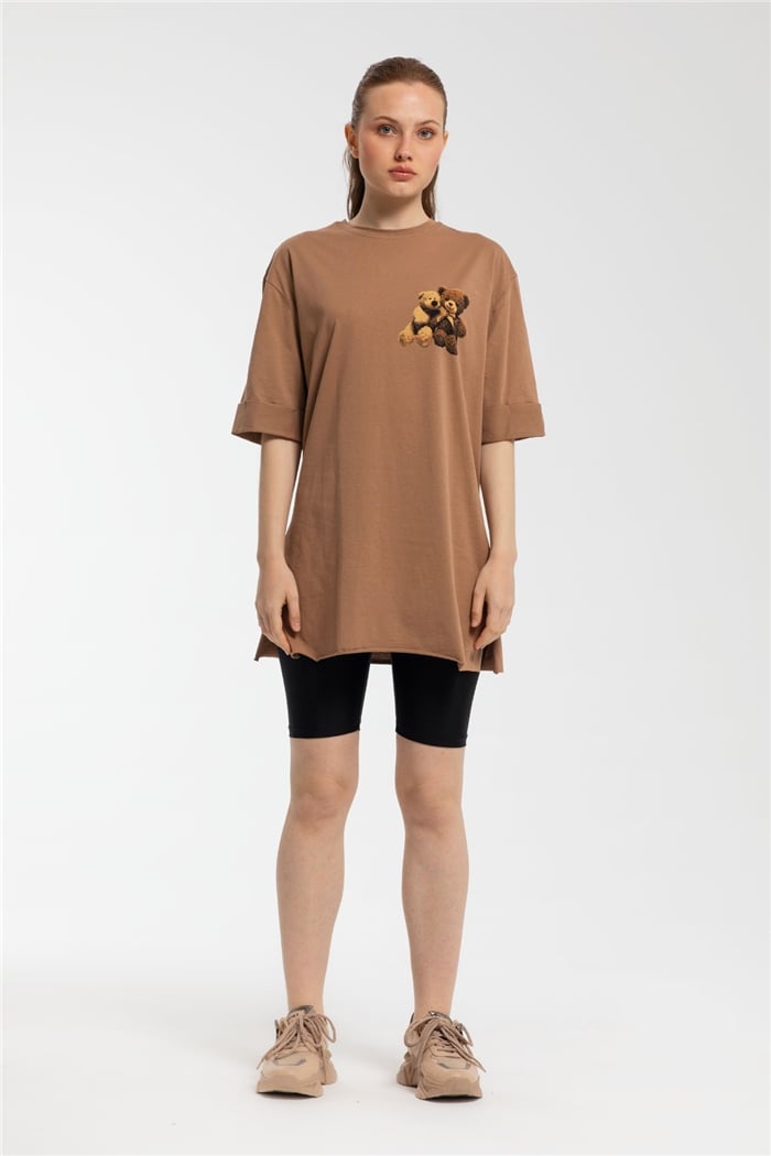 Avrile T-Shirt  KAHVE  A21-10455