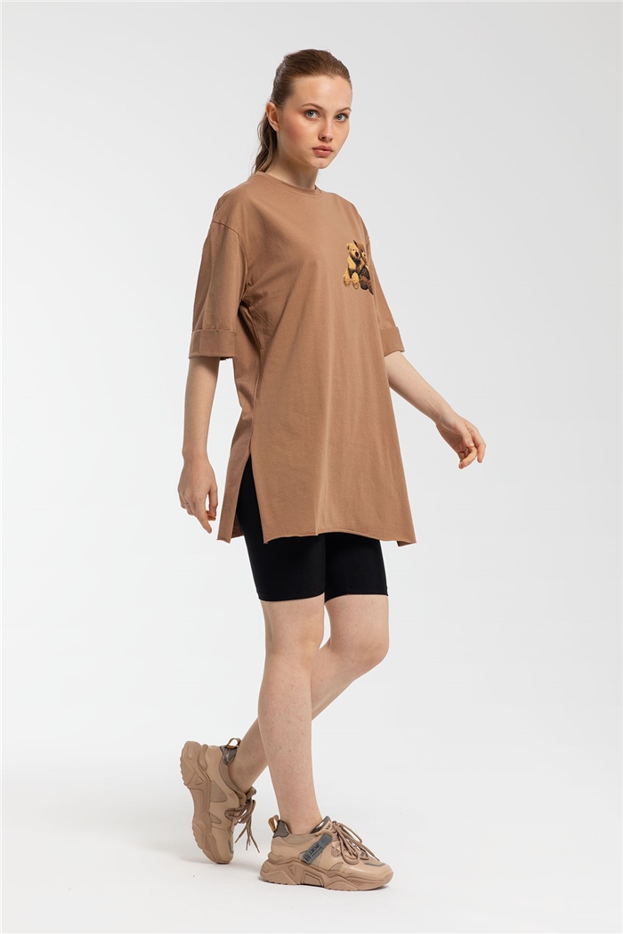 Avrile T-Shirt  KAHVE  A21-10455