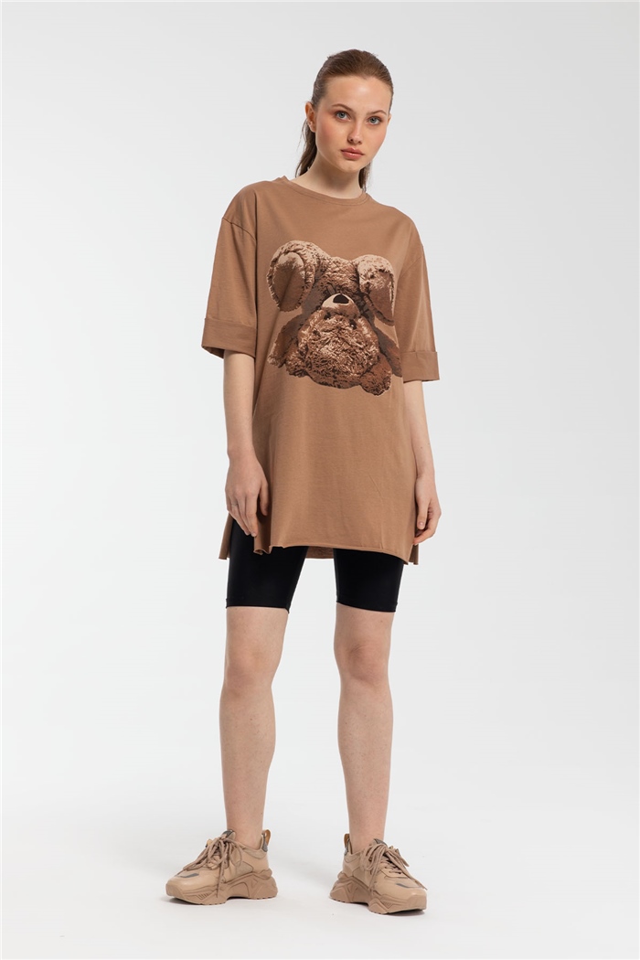 Avrile T-Shirt  KAHVE  A21-10456