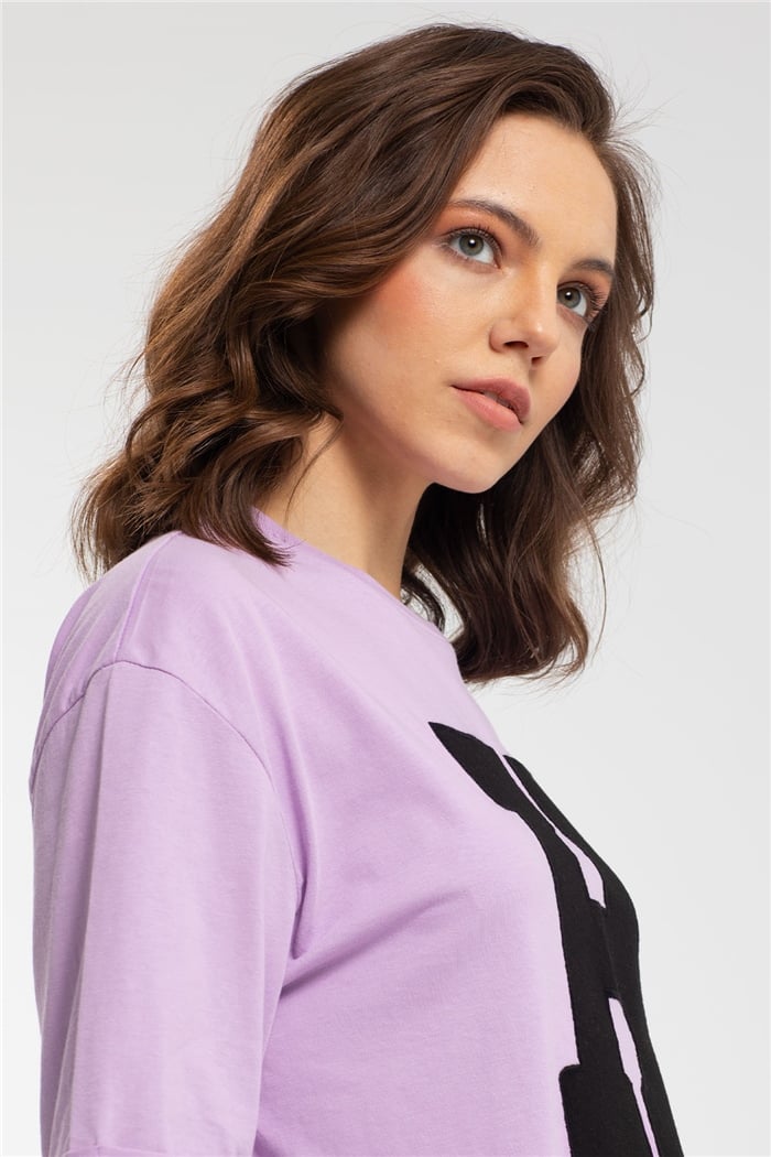 Avrile T-Shirt  LİLA  A21-10446