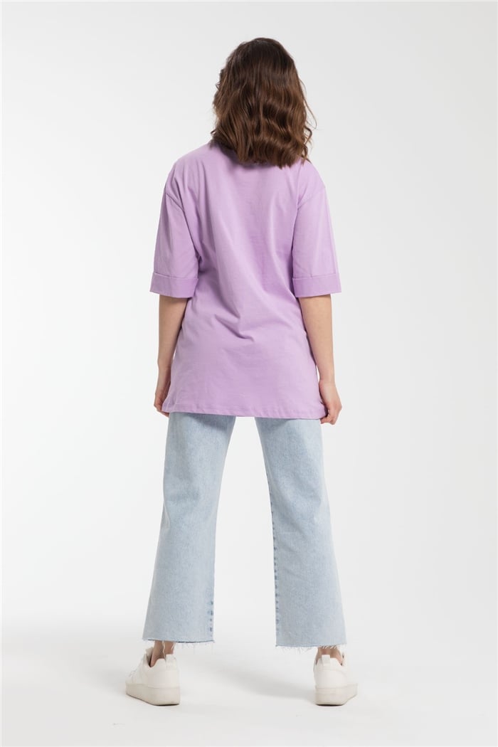 Avrile T-Shirt  LİLA  A21-10446