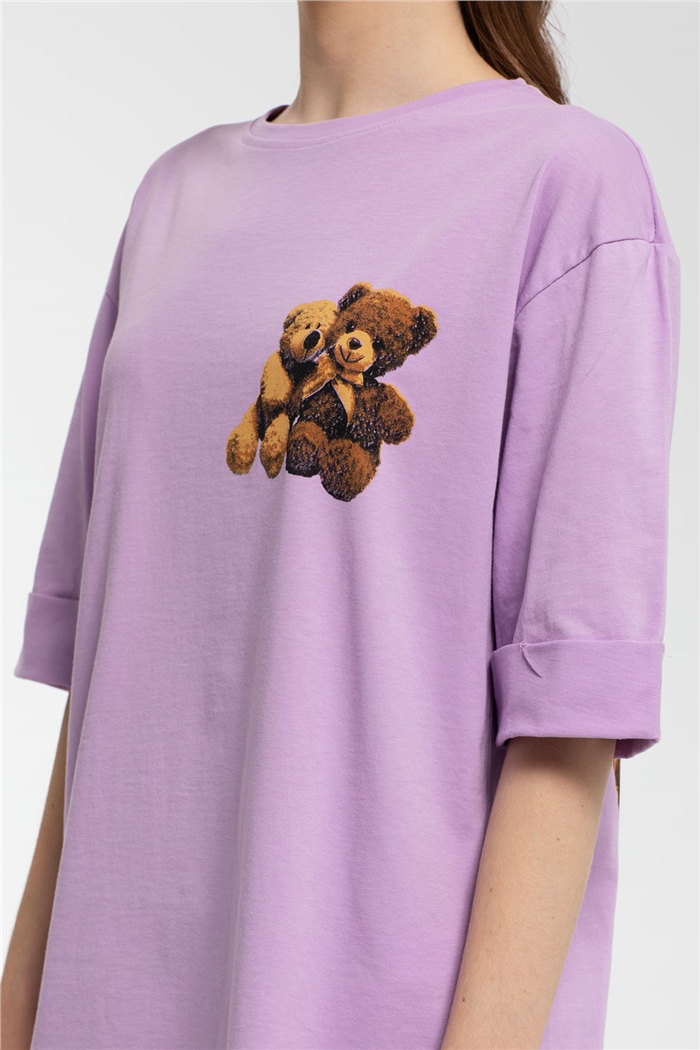 Avrile T-Shirt  LİLA  A21-10455