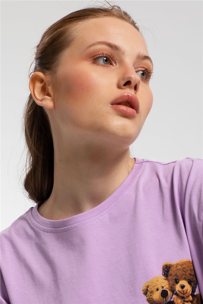 Avrile T-Shirt  LİLA  A21-10455