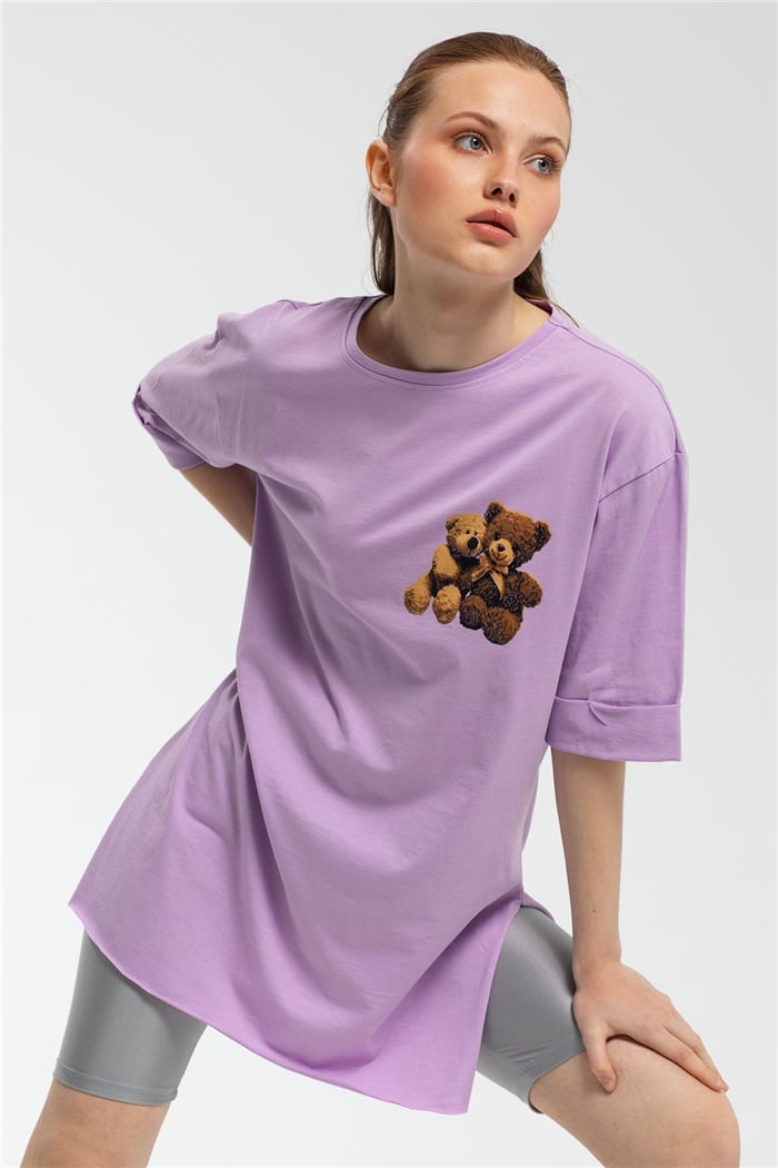Avrile T-Shirt  LİLA  A21-10455