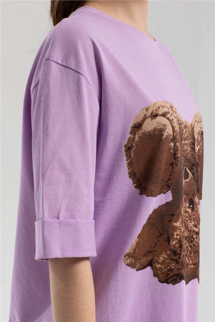 Avrile T-Shirt  LİLA  A21-10456