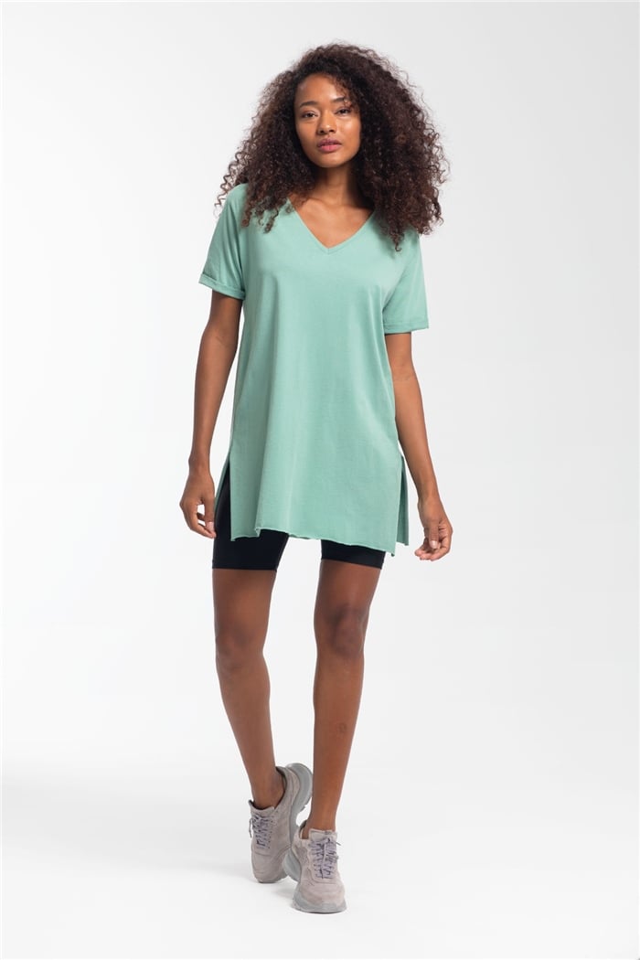 Avrile T-Shirt  MİNT YEŞİLİ  A19-10226