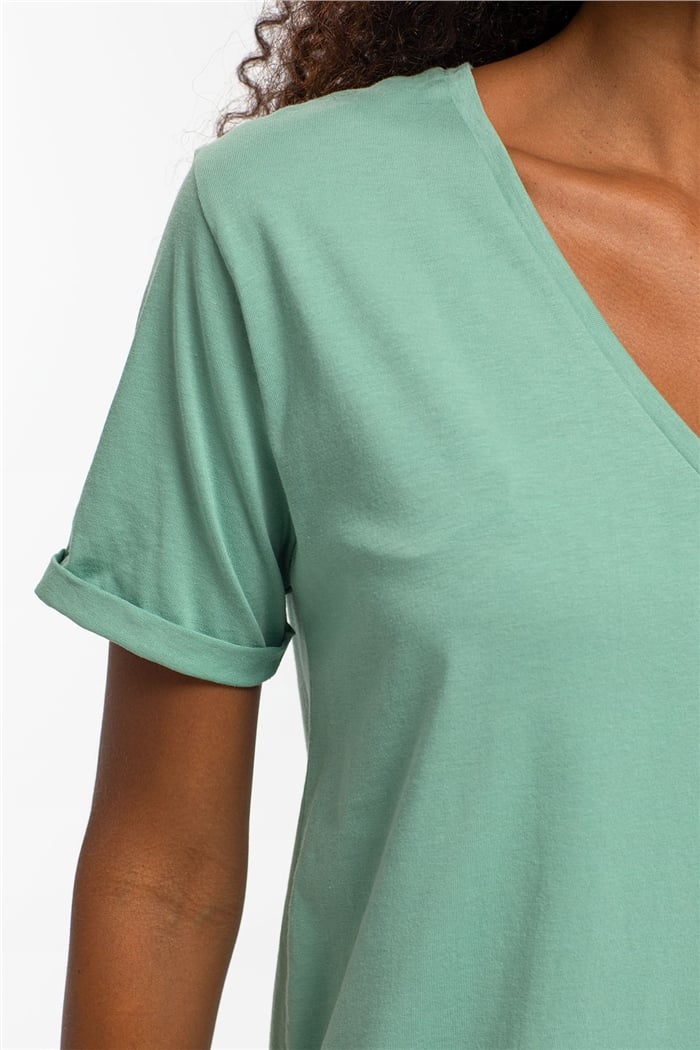 Avrile T-Shirt  MİNT YEŞİLİ  A19-10226